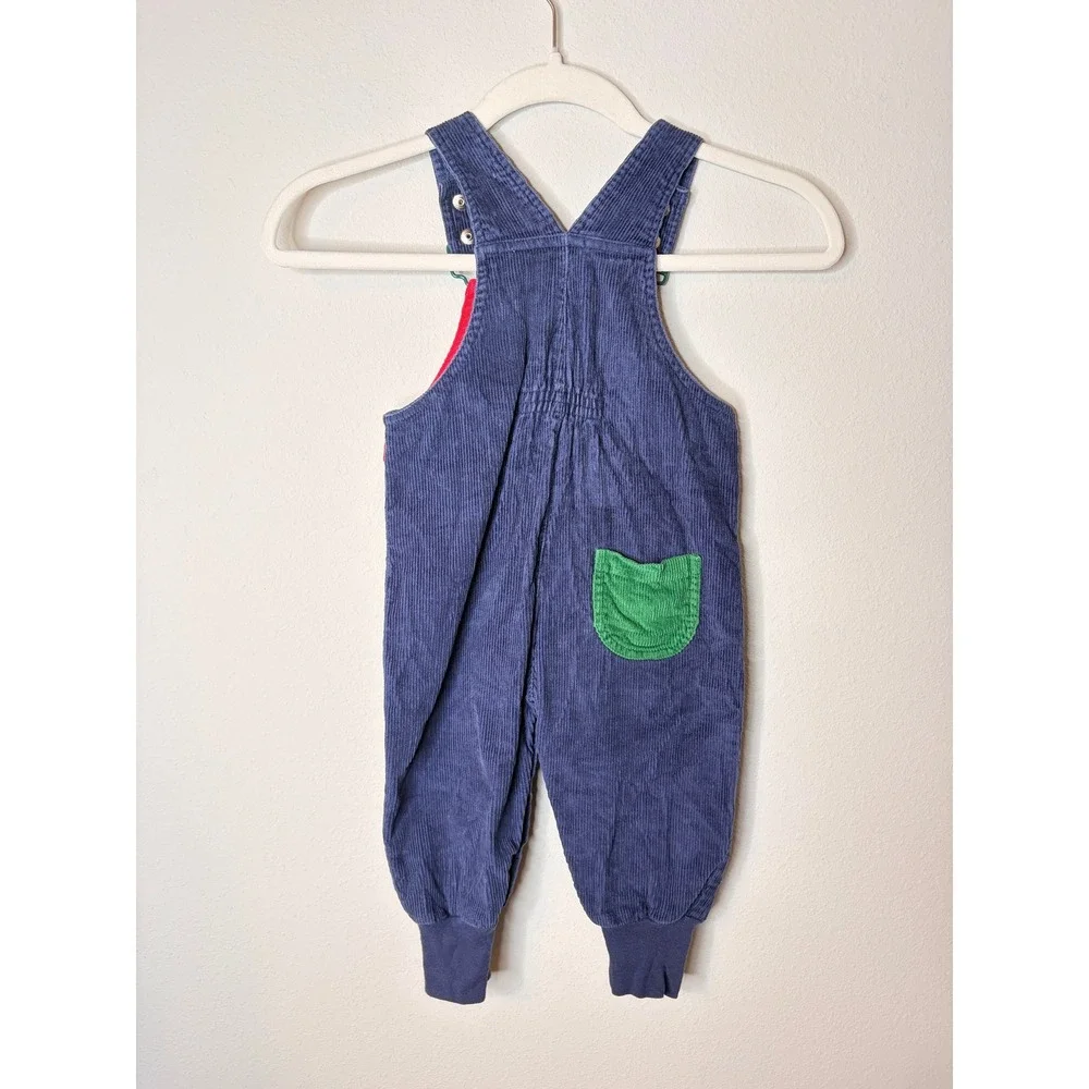 Vintage 90's Courduroy Colorblock McKids Mcdonalds Overalls 18months 100% Cotton